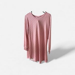 Laura Ashley Pink Polka Dot Knit Dress